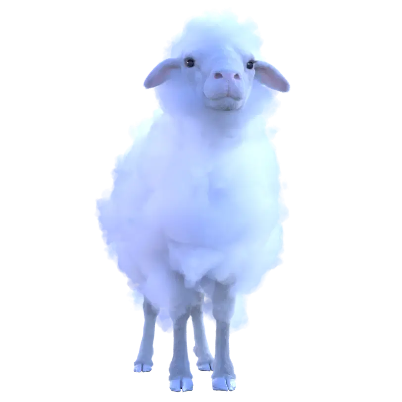 Sheep Facing - Pecora in piedi Novanight bustine